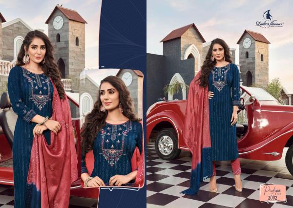 LF Pushpa 2 Designer Rayon Embroidery Readymade Salwar